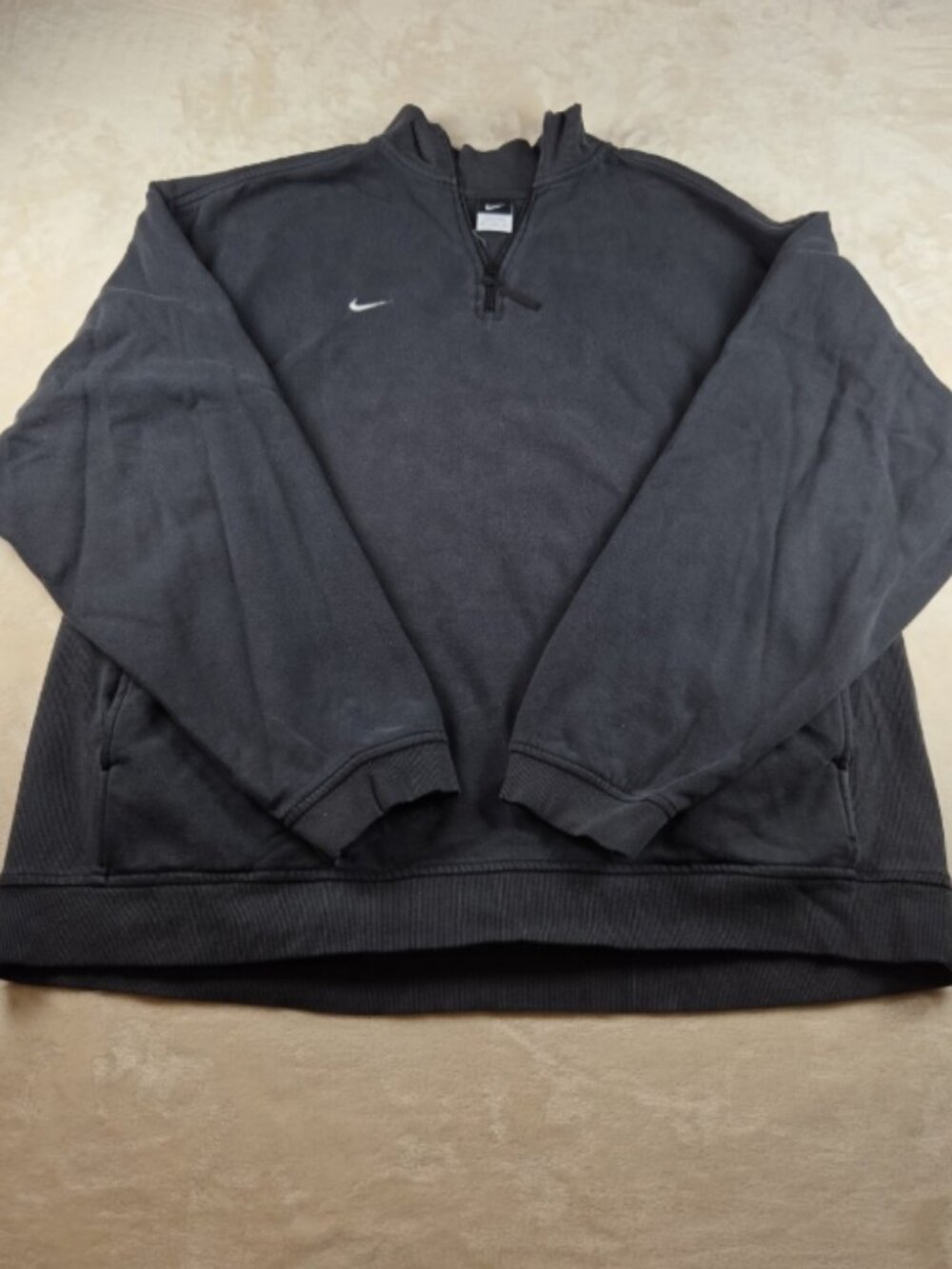 Nike Men’s Black ¼‑Zip Pullover Sweatshirt – XXL